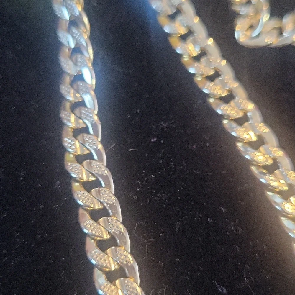 18k Saudi Gold Plated Chain Necklace - Picture 6 of 7